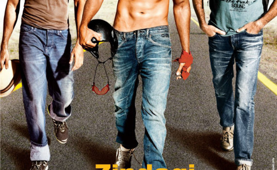 Zindagi Na Milegi Dobara Movie Poster Ft. Farhan Akhtar, Hrithik Roshan, Abhay Deol - Full HD Wallpaper