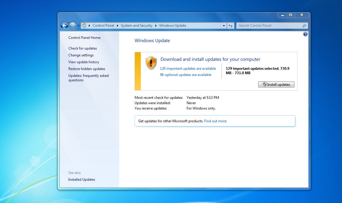 How To Install An Update In Windows 7 - Install Now