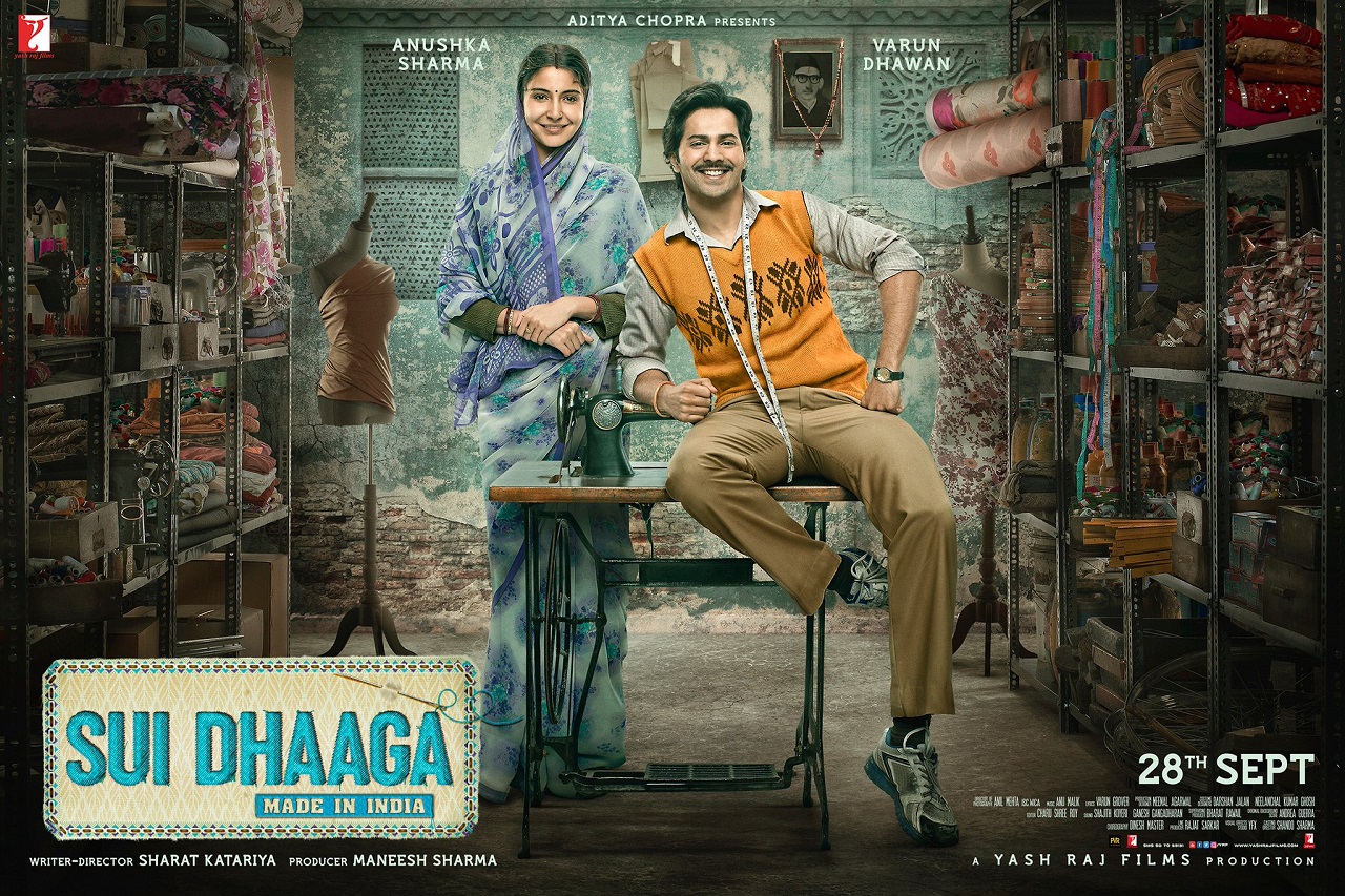 Sui Dhaaga Movie Dialogues Poster Varun Dhawan Anushka Sharma Full HD Wallpaper