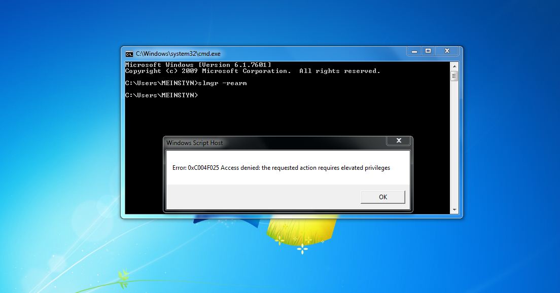 This Copy Of Windows Is Not Genuine - slmgr Error 0xC004F025
