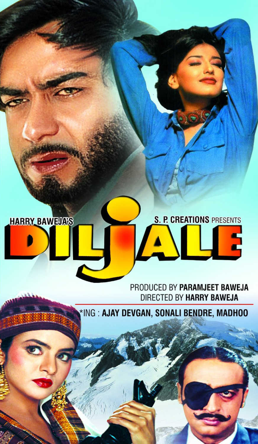 Diljale Movie Dialogues Shayari Status Lyrics - HD Poster - Ajay Devgan