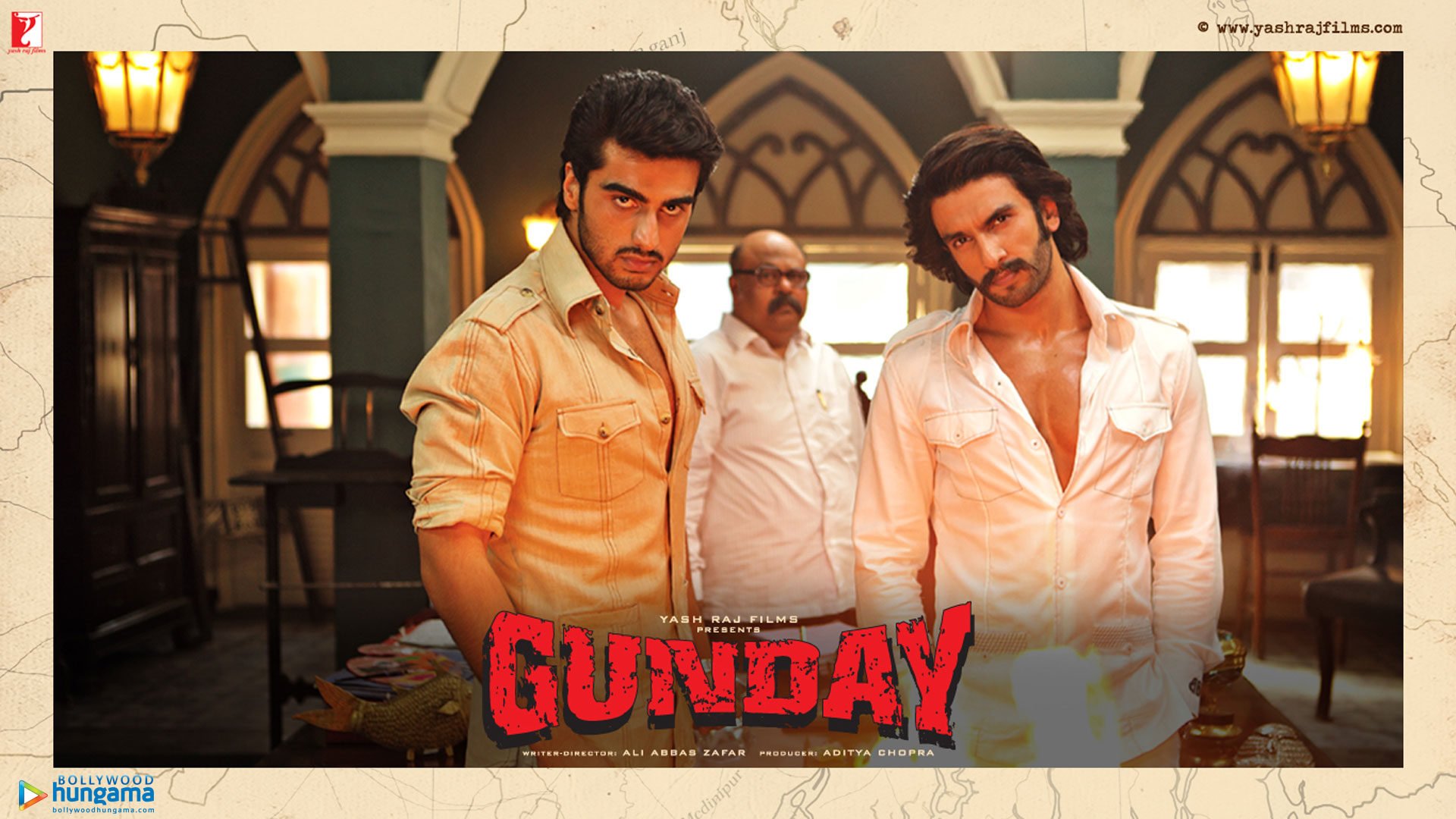 Gunday Movie Dialogues Poster - Ranveer Singh And Arjun Kapoor