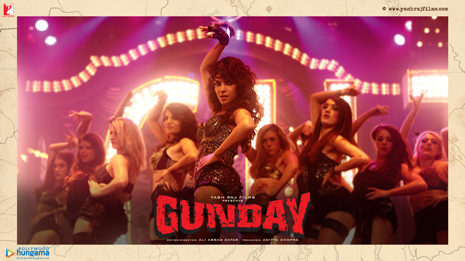 Gunday Movie Dialogues Poster - Sexy Priyanka Chopra